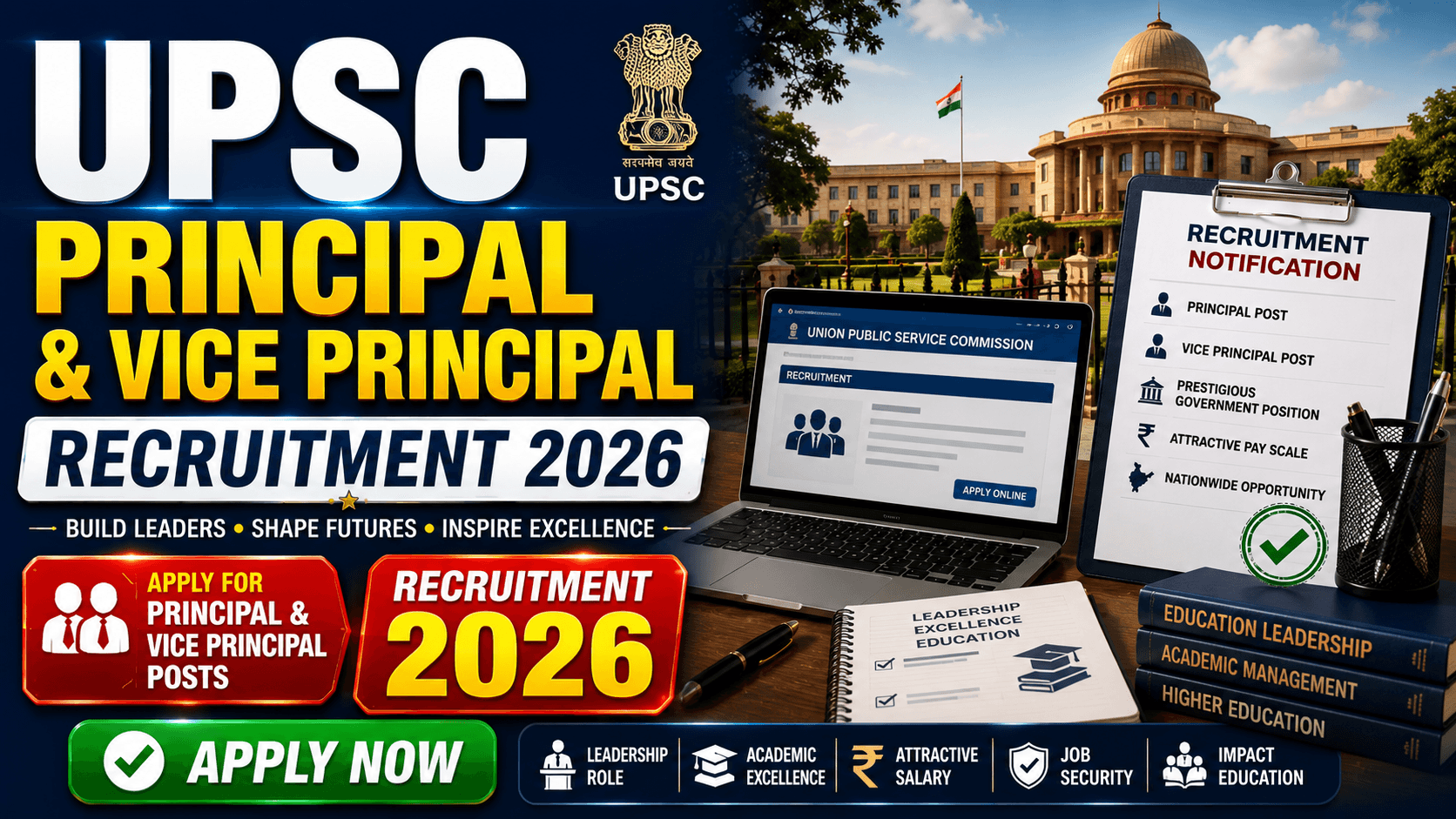 UPSC Principal and Vice Principal Recruitment 2026
