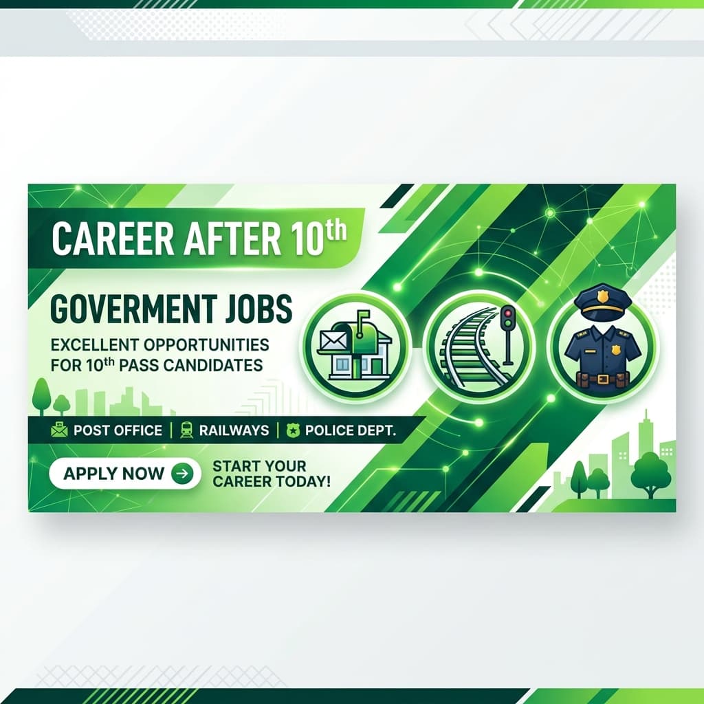 10th Pass Govt Jobs 2026 Banner