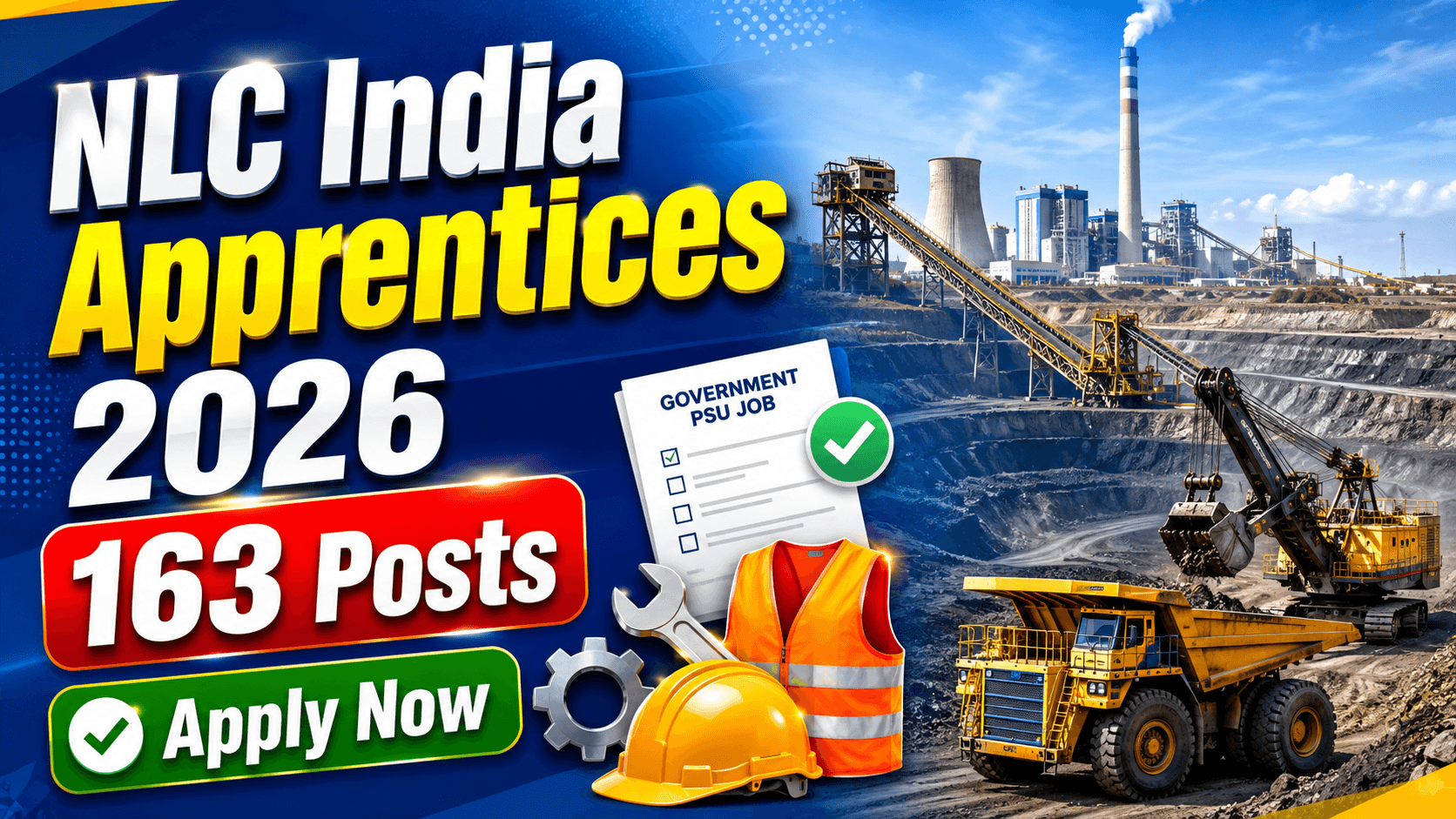 NLC India Barsingsar Apprentices 2026 - 163 Posts